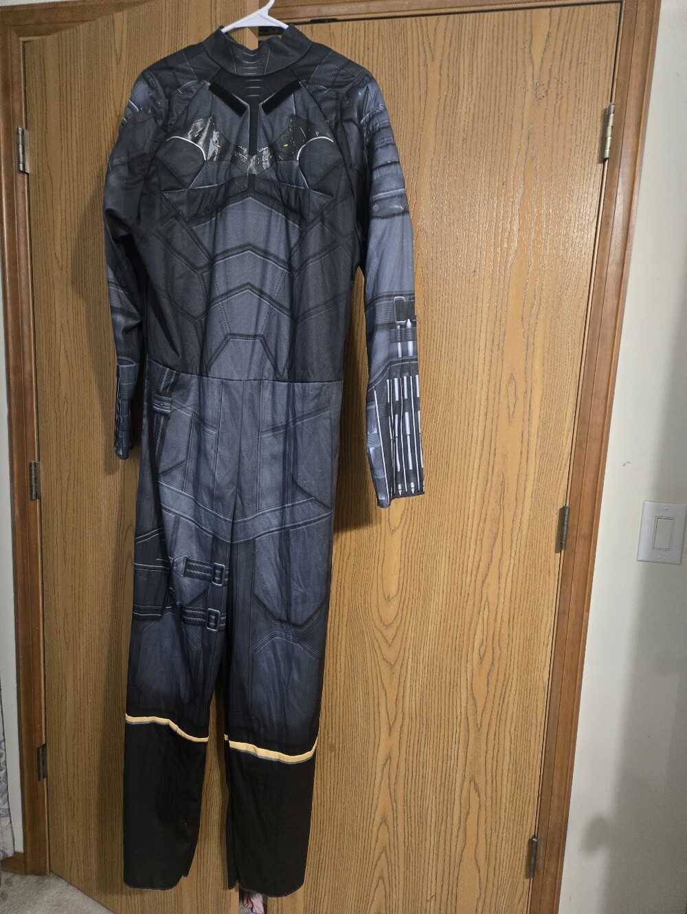 Black Superhero Costume Jumpsuit